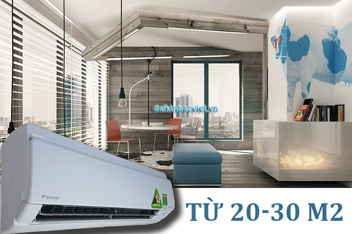 Điều hòa daikin 21000btu 1 chiều inverter FTKS60GVMV công suất lớn phù hợp với phòng khách 