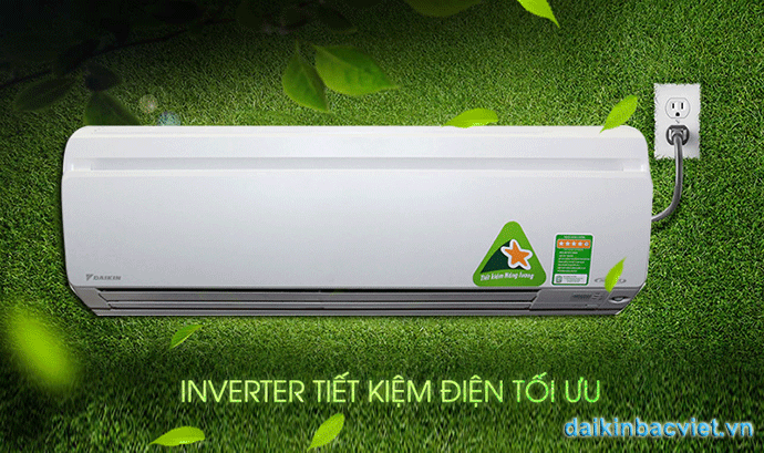 Công nghệ inverter điều hòa daikin 9000btu 1 chiều inverter cho khả năng tiết kiệm 50% điện năng tiêu thụ